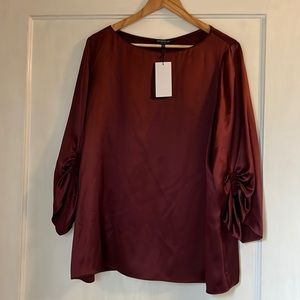 NWT Lafayette 148 100% Silk Blouse